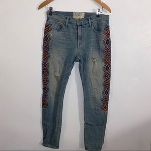 Embroidered jeans from Sandrine Rose